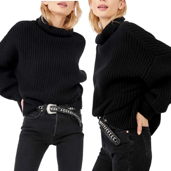 Free People Sweaters - 🆕Free People Mock-Neck Knit🌻🍁🌻 Sweater